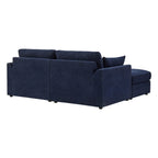 Miami Small Chaise Sofa - Chenille Navy - DUSK