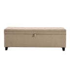 Middleton Button Back Storage Ottoman - Oatmeal - DUSK