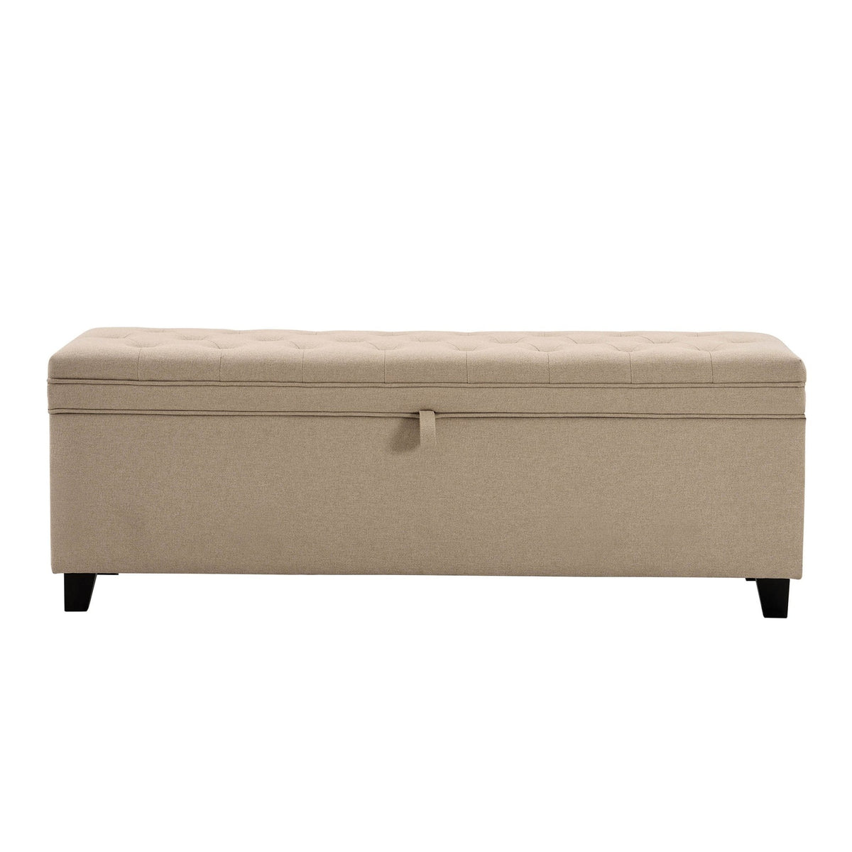 Middleton Button Back Storage Ottoman - Oatmeal - DUSK