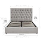 Middleton Ottoman Storage Bed - Grey - DUSK