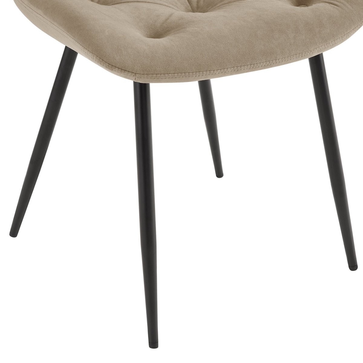 Millie Set of 2 Dining Chairs - Velvet - Sand - DUSK