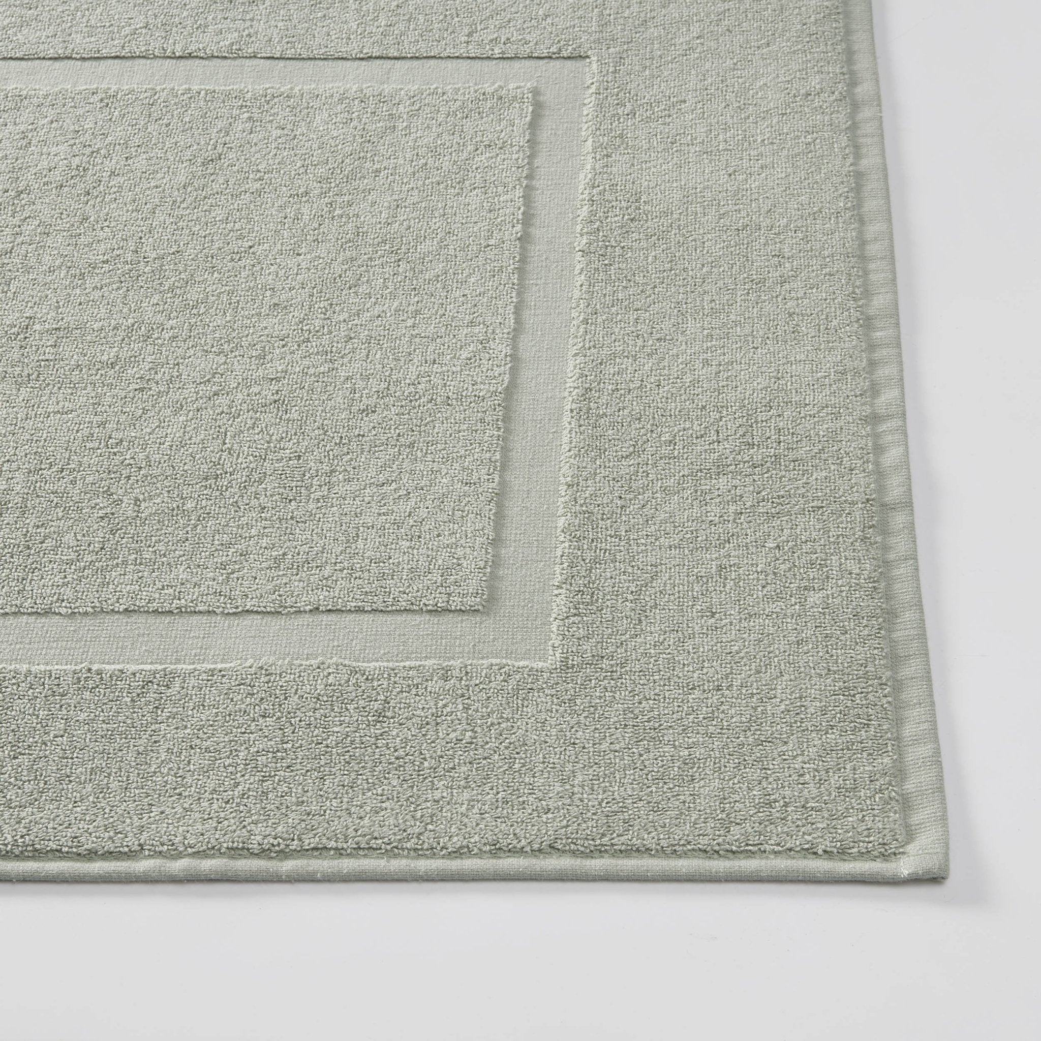 Milos Plain Picture Frame Bath Mat - Olive - DUSK
