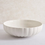 Mira Scalloped Serving Bowl - Off White - DUSK