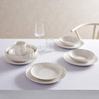 Mira Scalloped Set of 4 Side Plates - Off White - DUSK
