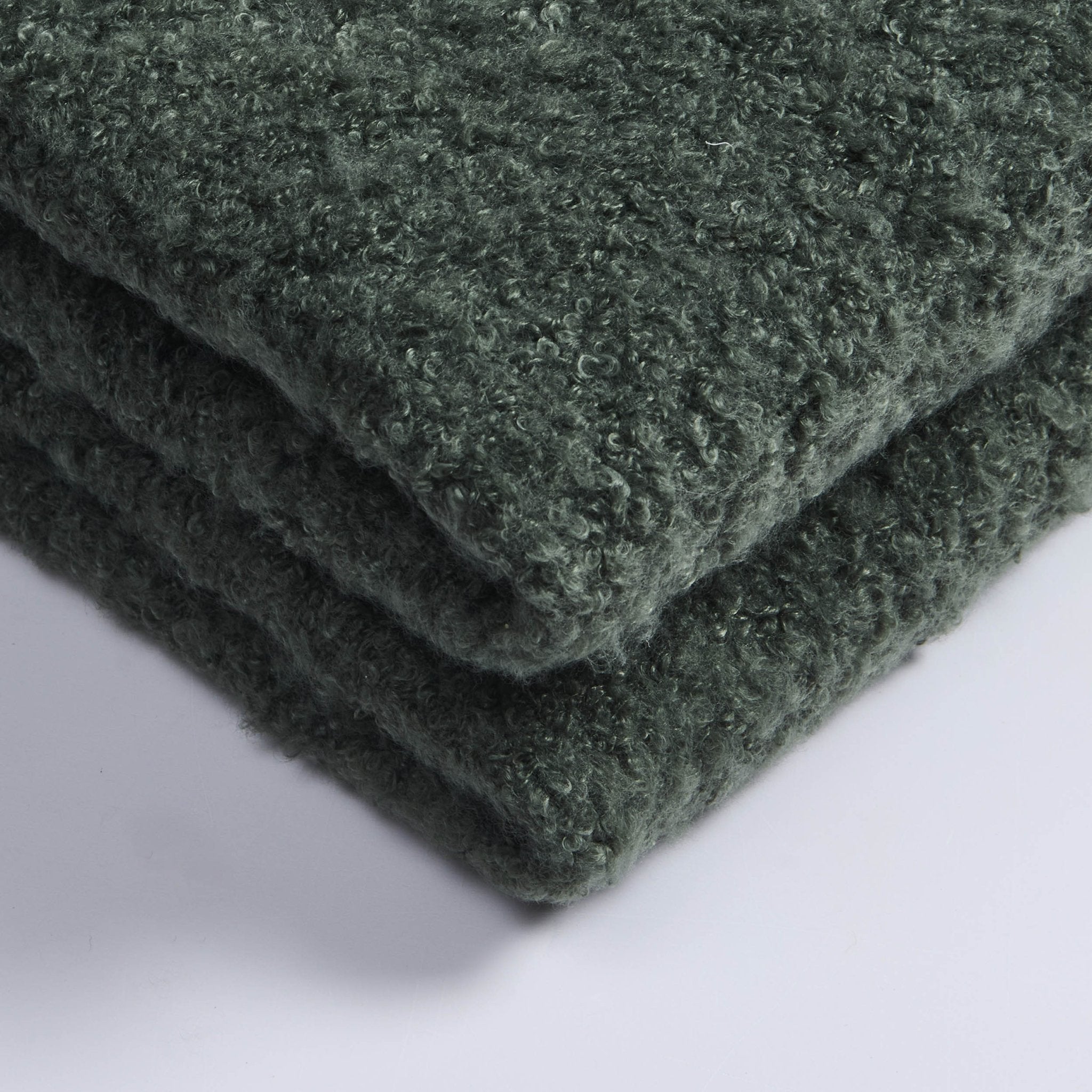 Mohair Style Sofa Throw - Forest Green - DUSK