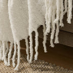 Mohair Style Sofa Throw - Natural - DUSK