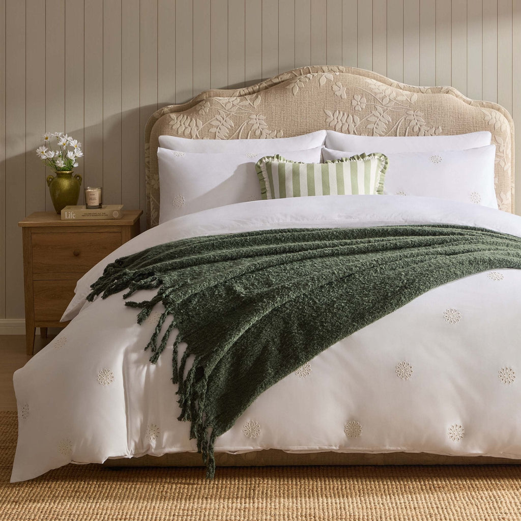 Mohair Style Throw - Forest Green - DUSK