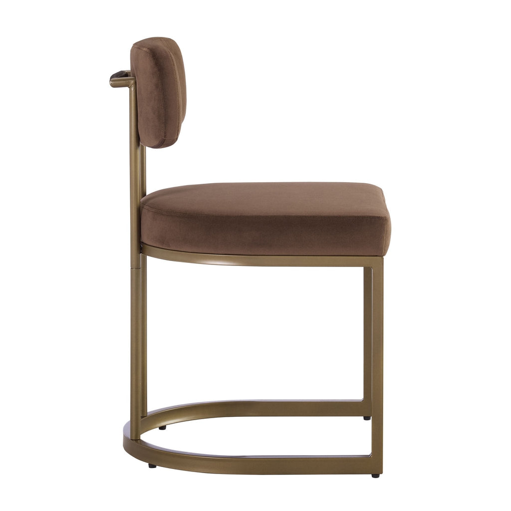 Mollie Set of 2 Dining Chairs - Cappuccino - DUSK
