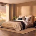 Murcia Ottoman Storage Bed - Chenille Oatmeal - DUSK