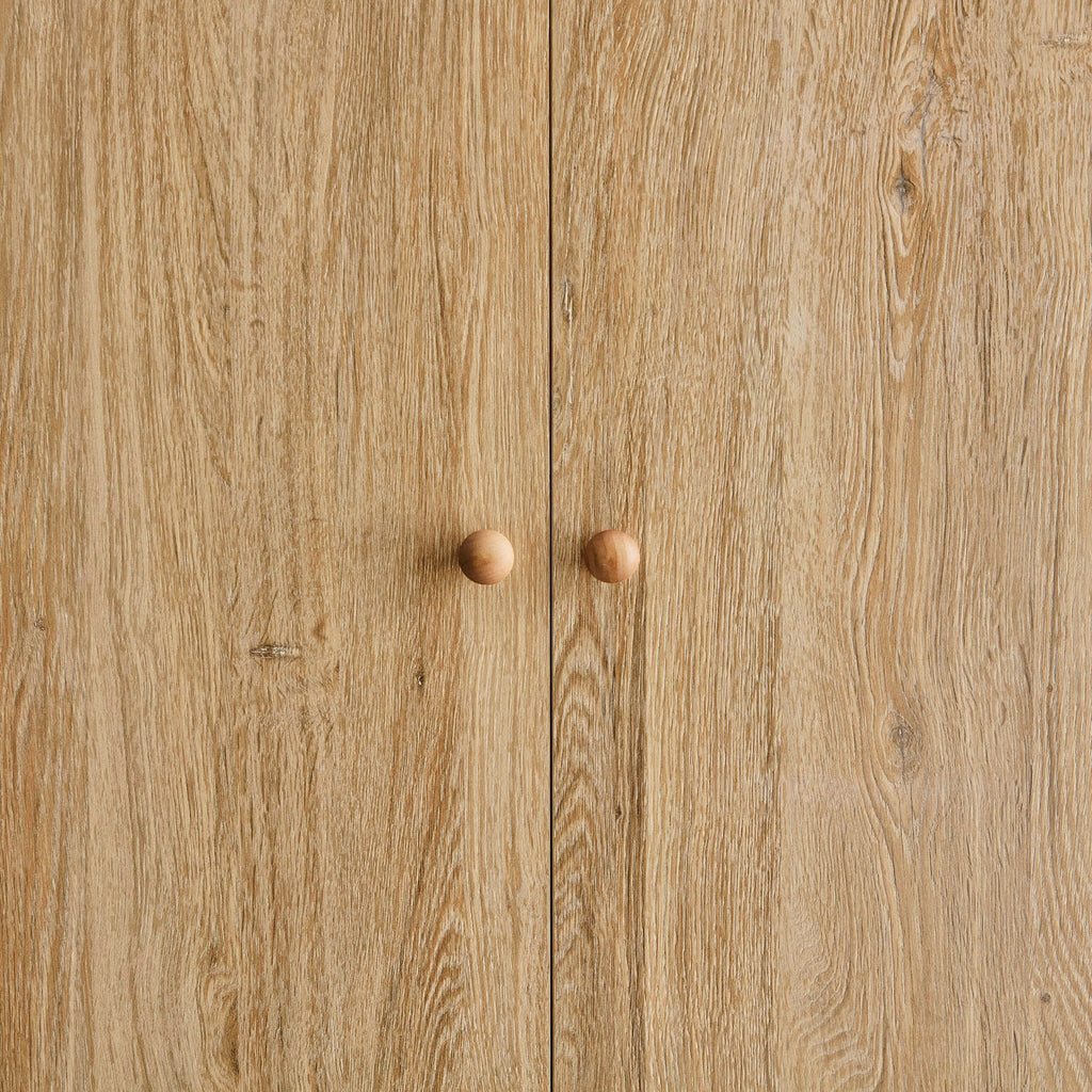Nell 2 Door Wardrobe with Drawer - Light Wood - DUSK