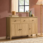 Nell 3 Door Sideboard with Drawers - Light Wood - DUSK