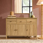 Nell 3 Door Sideboard with Drawers - Light Wood - DUSK