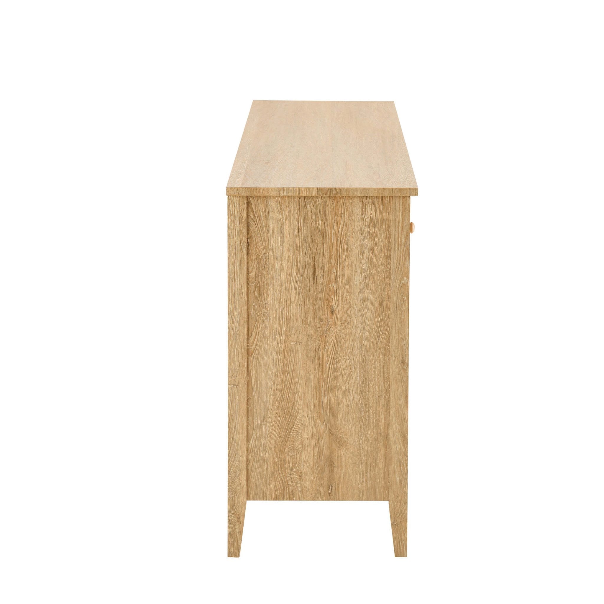 Nell 3 Door Sideboard with Drawers - Light Wood - DUSK