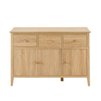 Nell 3 Door Sideboard with Drawers - Light Wood - DUSK