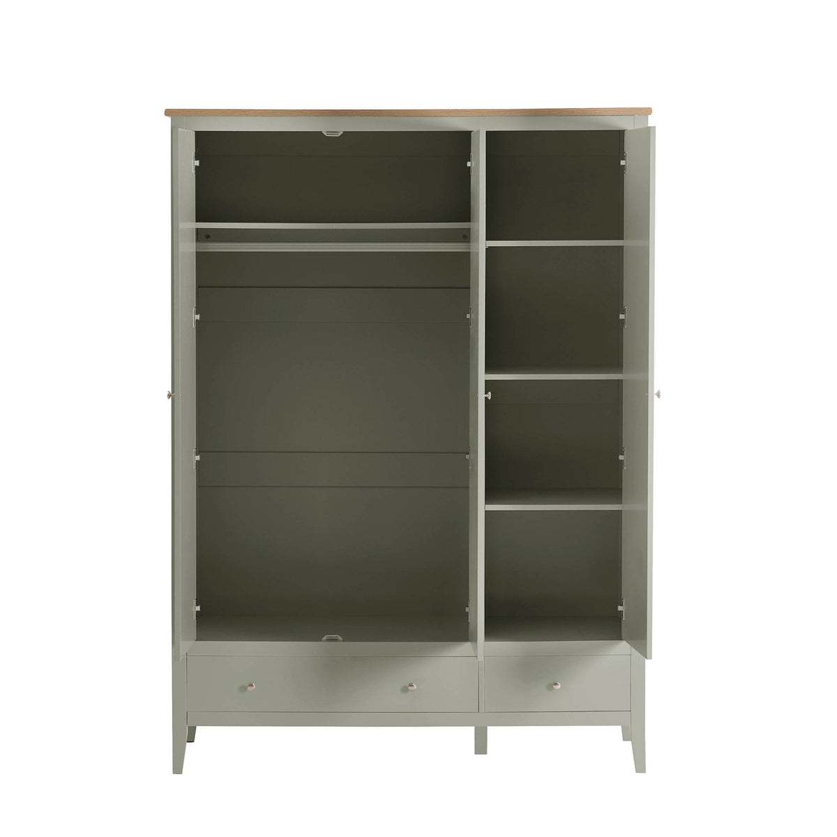 Nell 3 Door Wardrobe - Sage - DUSK