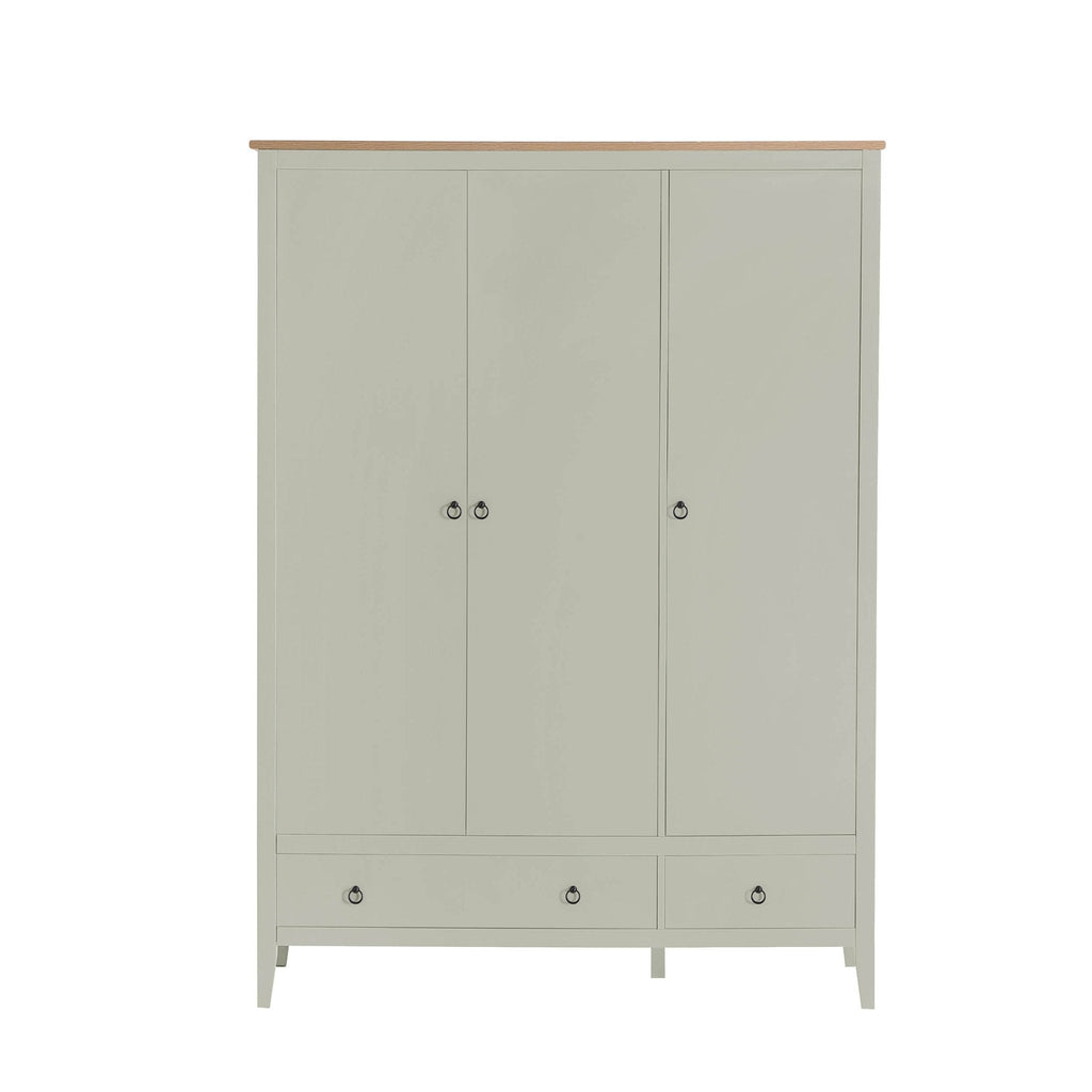 Nell 3 Door Wardrobe - Sage - DUSK
