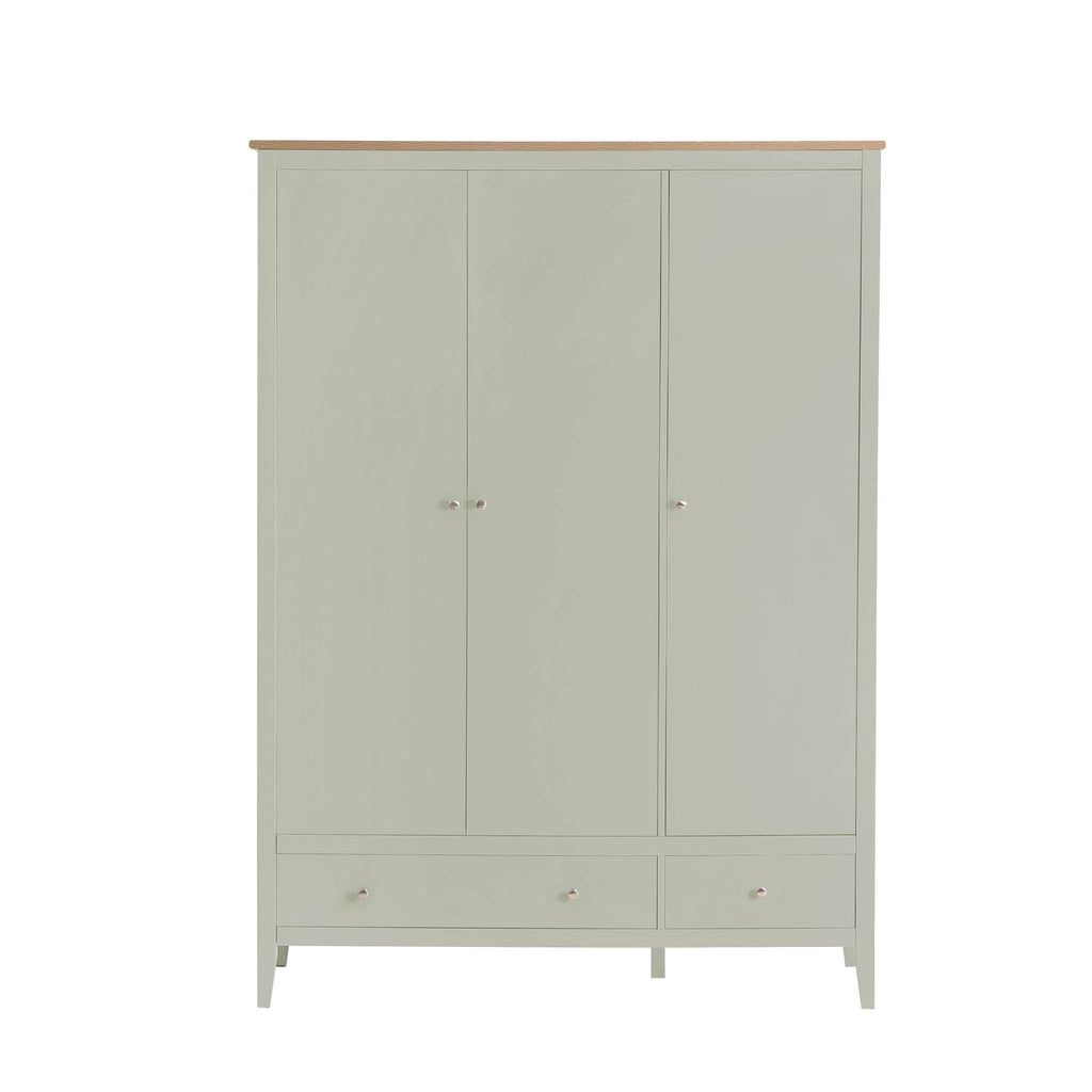 Nell 3 Door Wardrobe - Sage - DUSK
