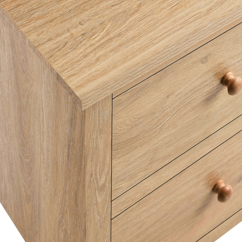 Nell 4 Drawer Chest - Light Wood - DUSK