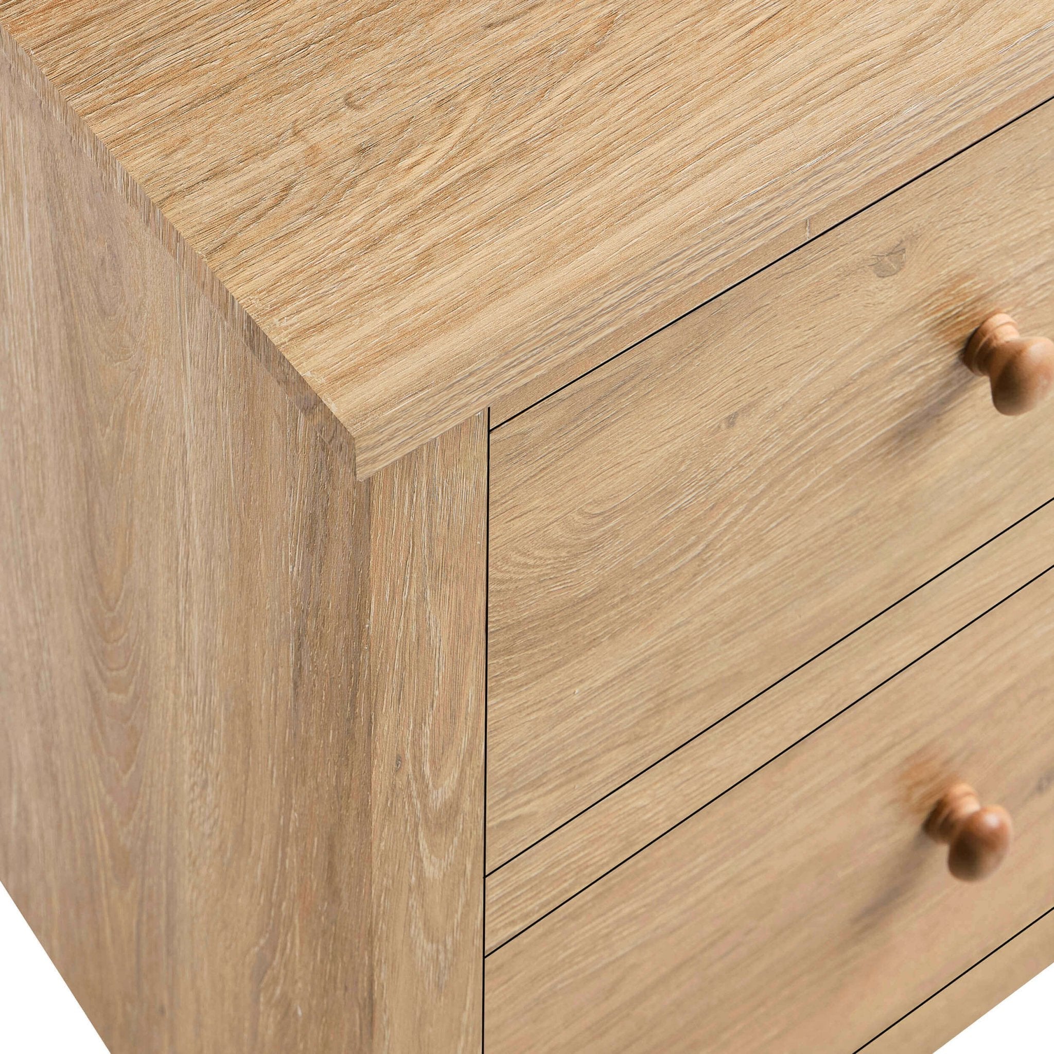 Nell 4 Drawer Chest - Light Wood - DUSK