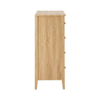 Nell 5 Drawer Chest - Light Wood - DUSK
