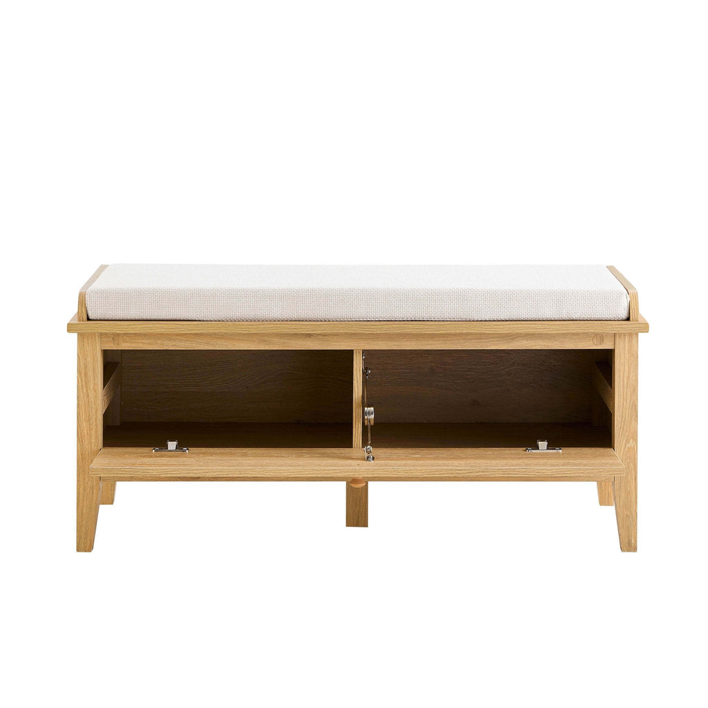 Nell Seated Storage Cabinet - Light Wood - DUSK