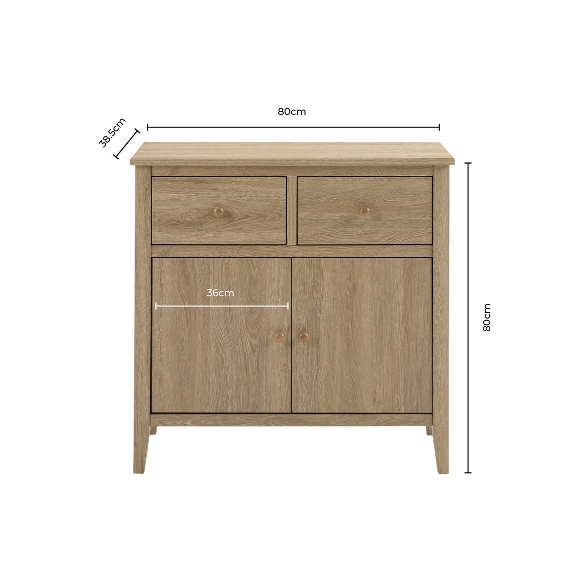 Nell Small Sideboard - Cream - DUSK