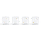 Nelly Polka Dot Glass Tumblers - Set of 4 - Clear - DUSK