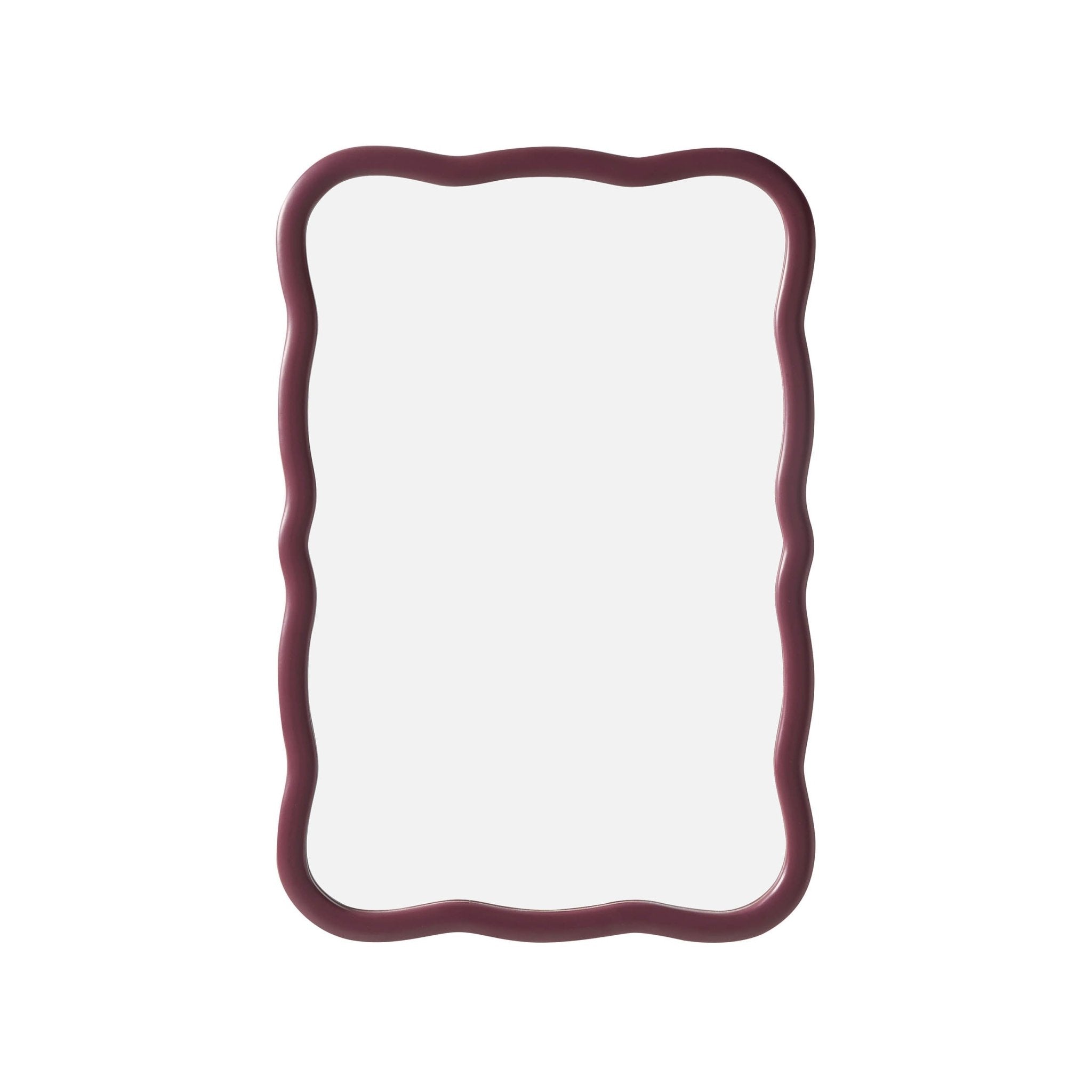 Niamh Wavy Wall Mirror - Tawny Port - DUSK