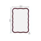 Niamh Wavy Wall Mirror - Tawny Port - DUSK