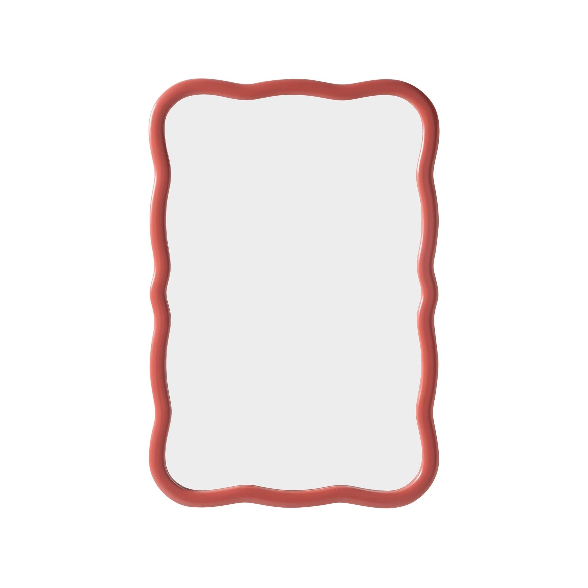Niamh Wavy Wall Mirror - Terracotta - DUSK