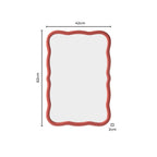 Niamh Wavy Wall Mirror - Terracotta - DUSK