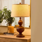 Nina XL Traditional Table Lamp - Natural - DUSK