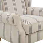 Nora Armchair - Natural 3 Stripe - DUSK