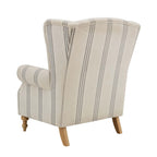 Nora Armchair - Natural 3 Stripe - DUSK