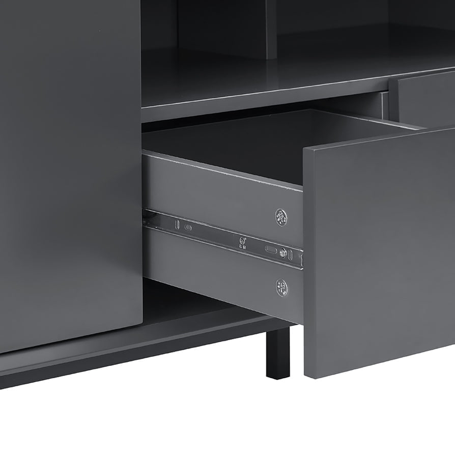 Nova 140cm TV Unit - Charcoal - DUSK