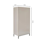 Nova 2 Door Wardrobe - Light Wood - DUSK