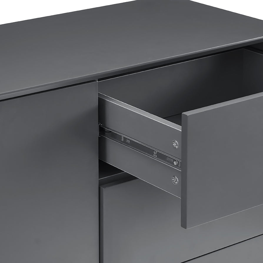 Nova Large Sideboard with Drawers - Charcoal - DUSK