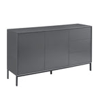 Nova Large Sideboard with Drawers - Charcoal - DUSK