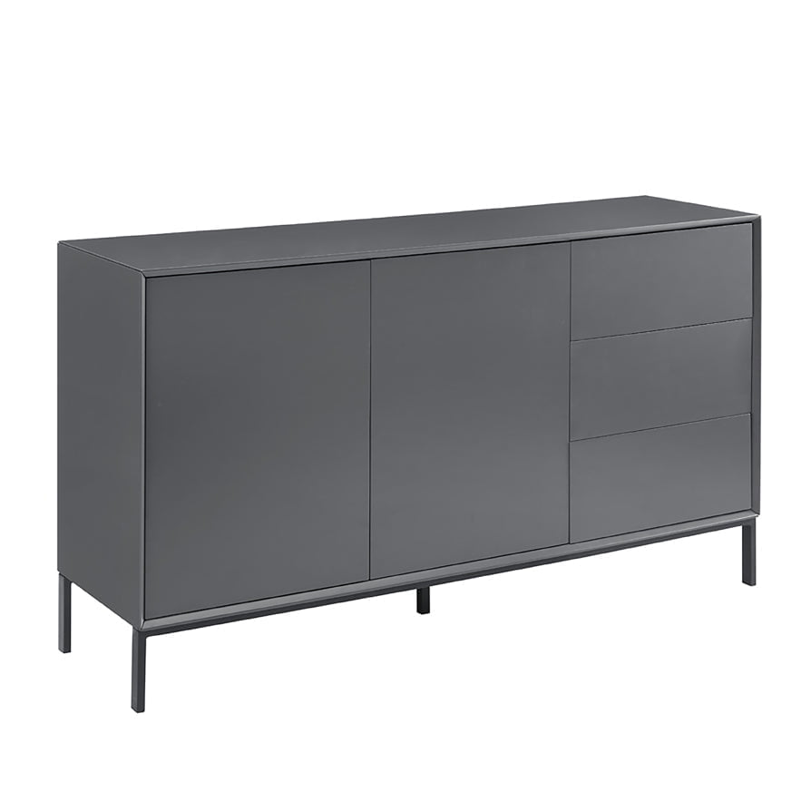 Nova Large Sideboard with Drawers - Charcoal - DUSK