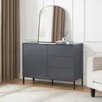 Nova Small Sideboard with Drawers - Charcoal - DUSK