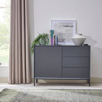Nova Small Sideboard with Drawers - Charcoal - DUSK