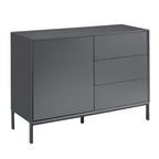 Nova Small Sideboard with Drawers - Charcoal - DUSK