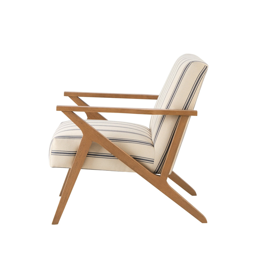 Nyla Accent Chair - Blue Stripe - DUSK
