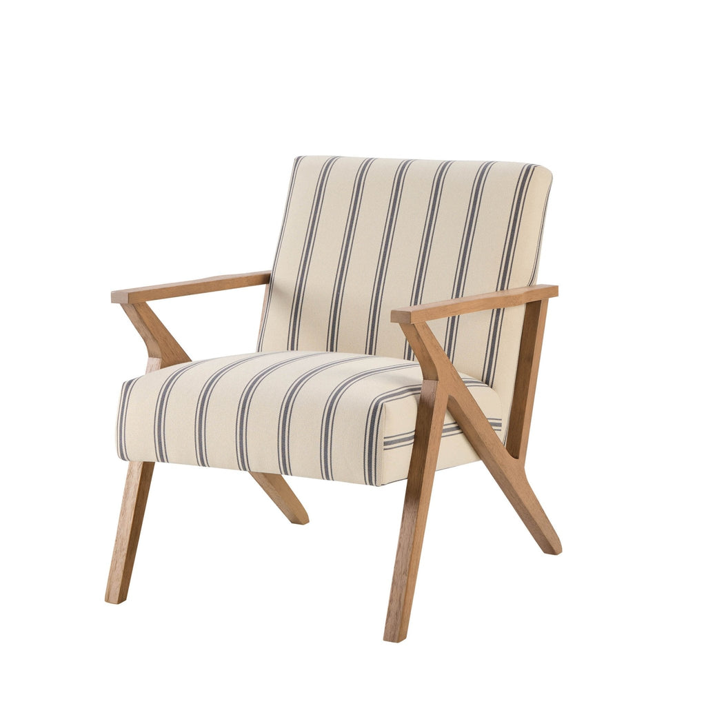 Nyla Accent Chair - Blue Stripe - DUSK
