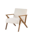 Nyla Accent Chair - Cream Linen - DUSK
