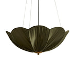 Oakley Petal Pendant Linen Fabric - Green - DUSK