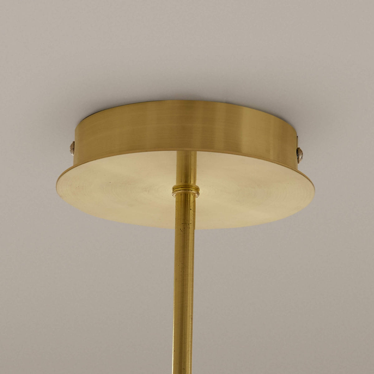 Octavia Ribbed Glass 3 Light Chandelier - Brass - DUSK