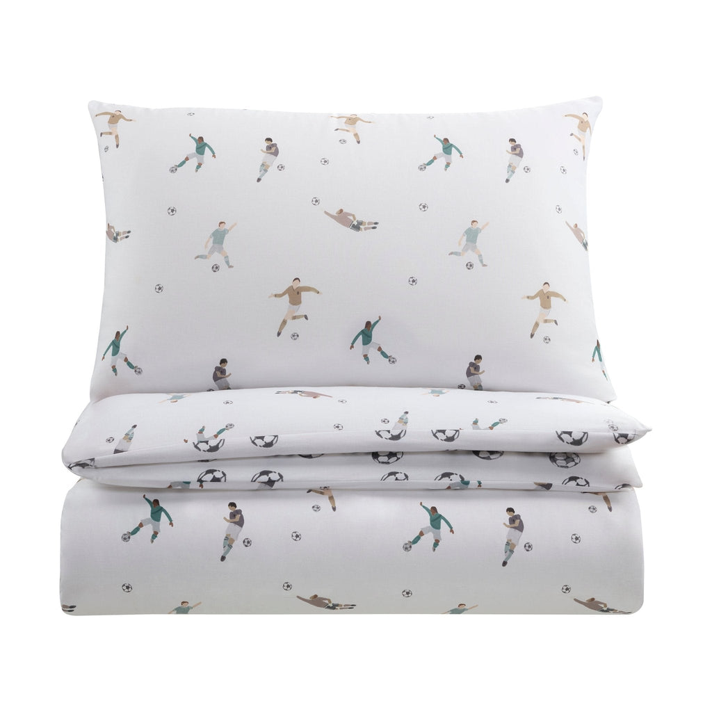 Oscar Reversible Football Single Duvet Cover Set - DUSK
