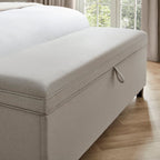 Windermere Storage Ottoman - Natural