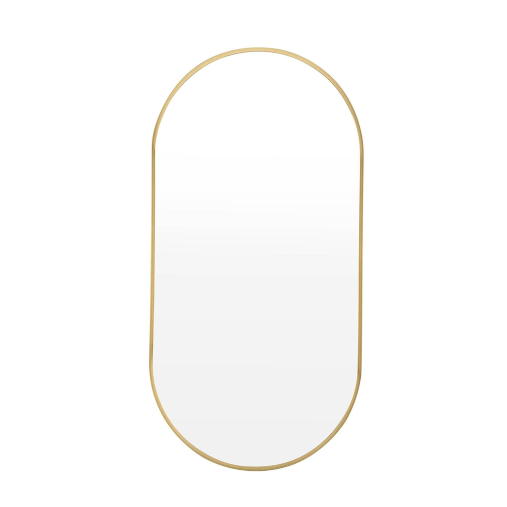 Oval Wall Mirror - Gold - DUSK